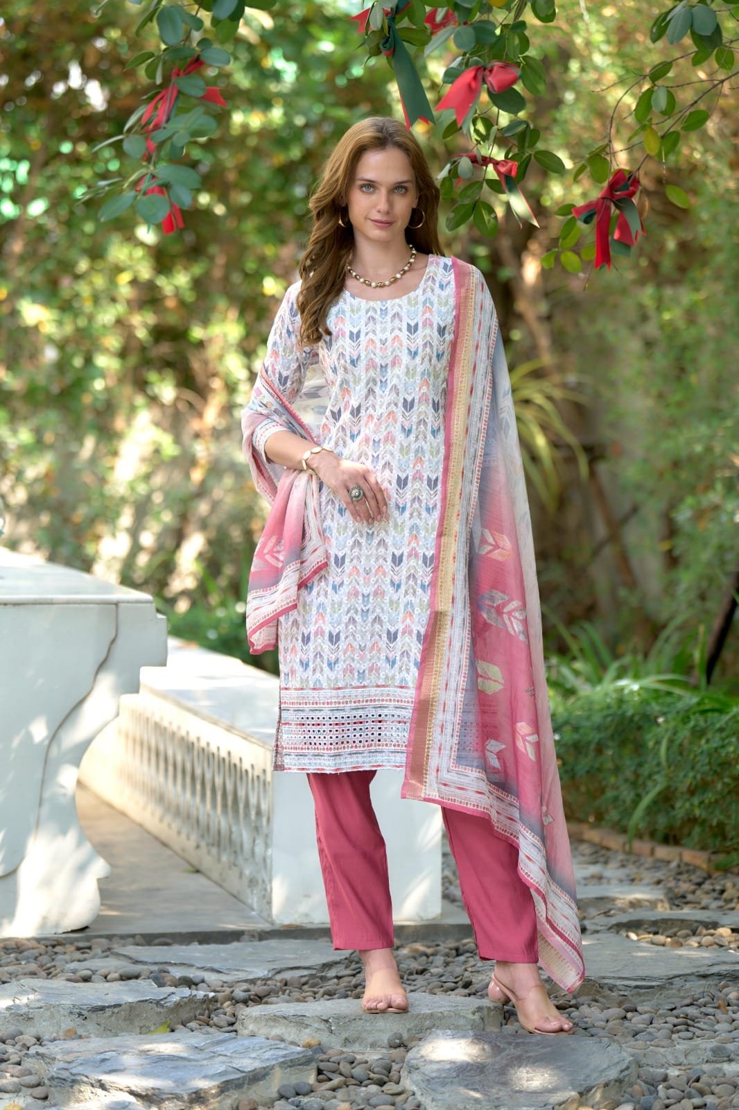 Regular Fit Chiffon Flared Kurta